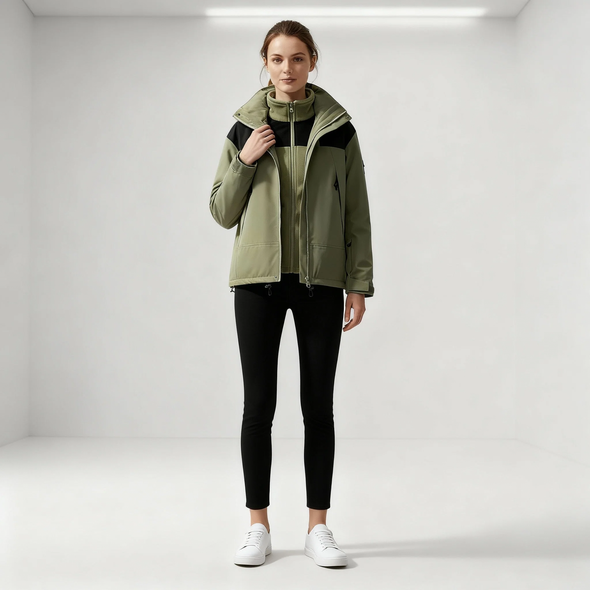 Damen Jacke | dreiteilige Ausführung mit klarer Linienstruktur - Image 2