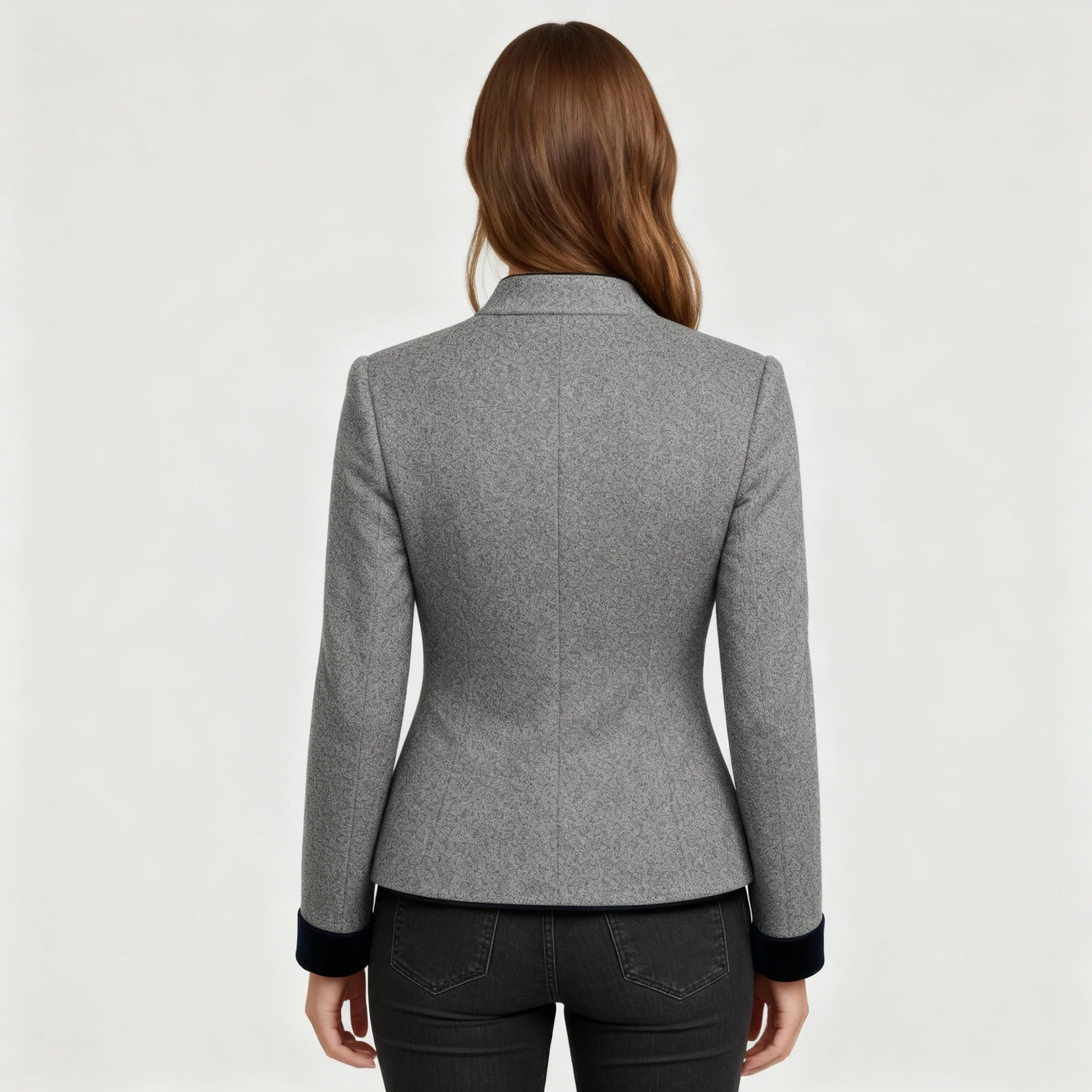 Damen Jacke | kastig geschnittene Jacke mit Mehrknopfverschluss - Image 4