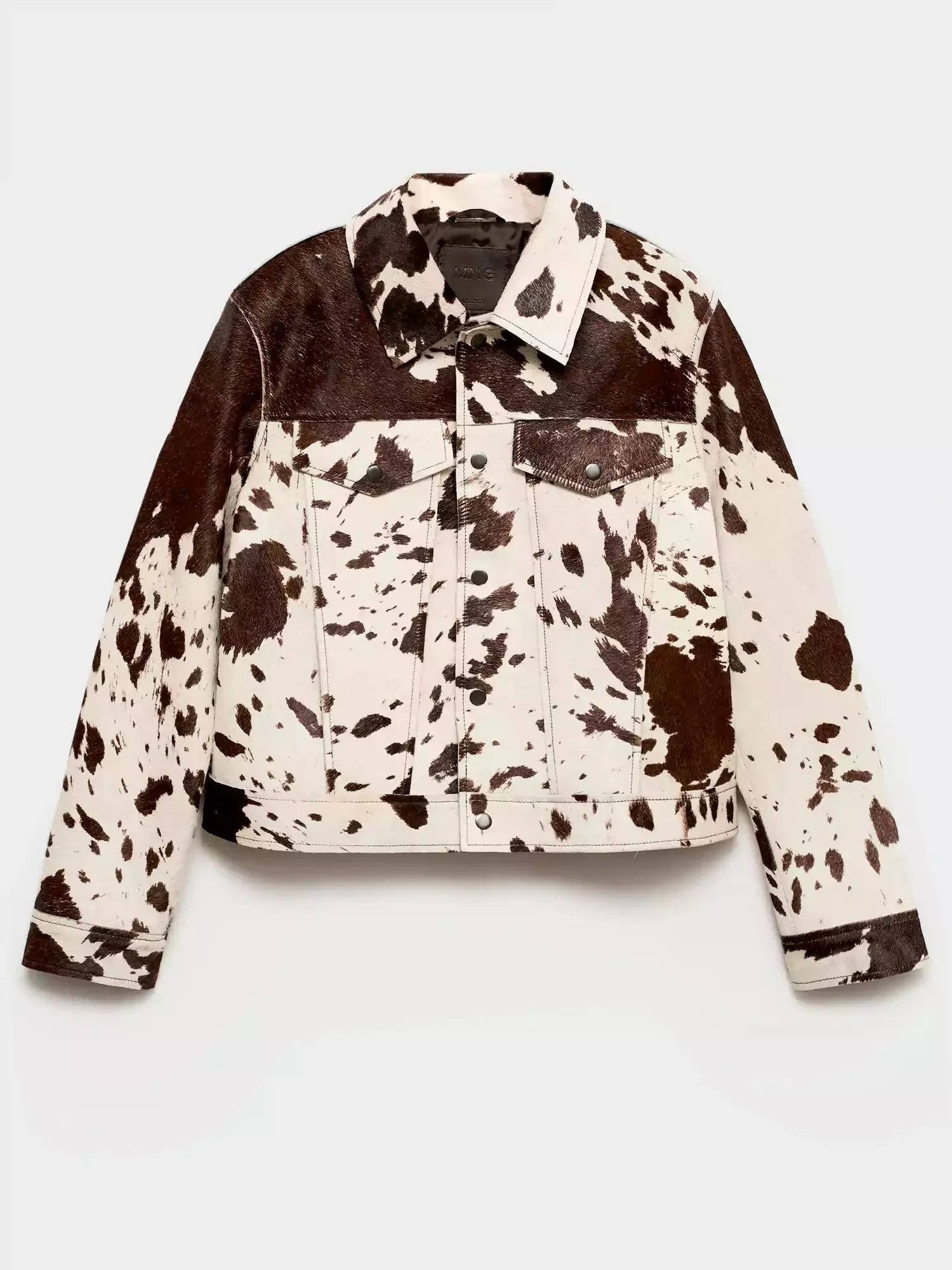 Damen Jacke | Kontrastreiches Muster klare Linien kurze Ausführung - Image 6