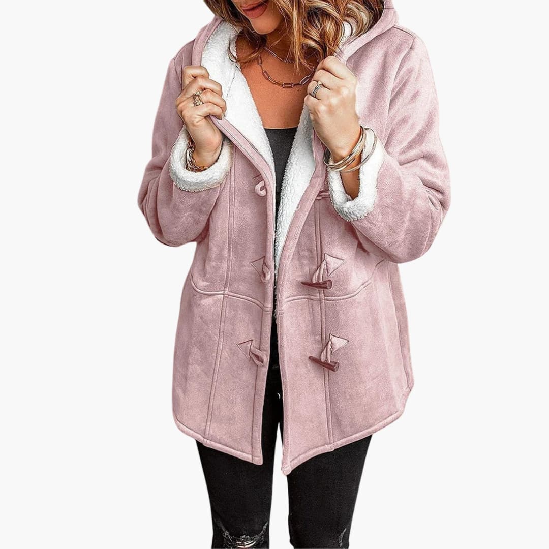 Damen jacke mit Kapuze und Knebelverschluss - Image 2
