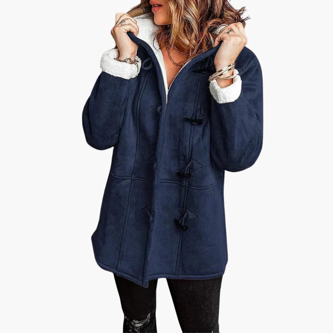 Damen jacke mit Kapuze und Knebelverschluss - Image 4