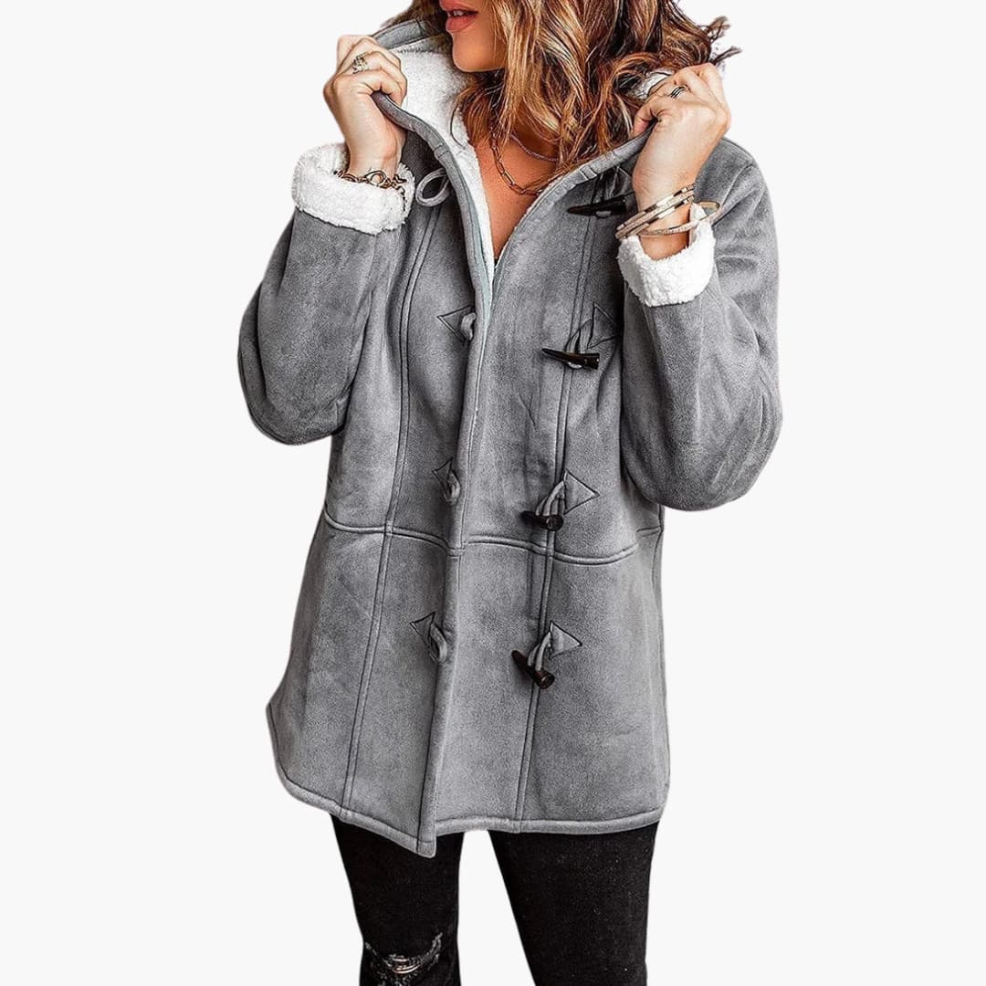 Damen jacke mit Kapuze und Knebelverschluss - Image 6