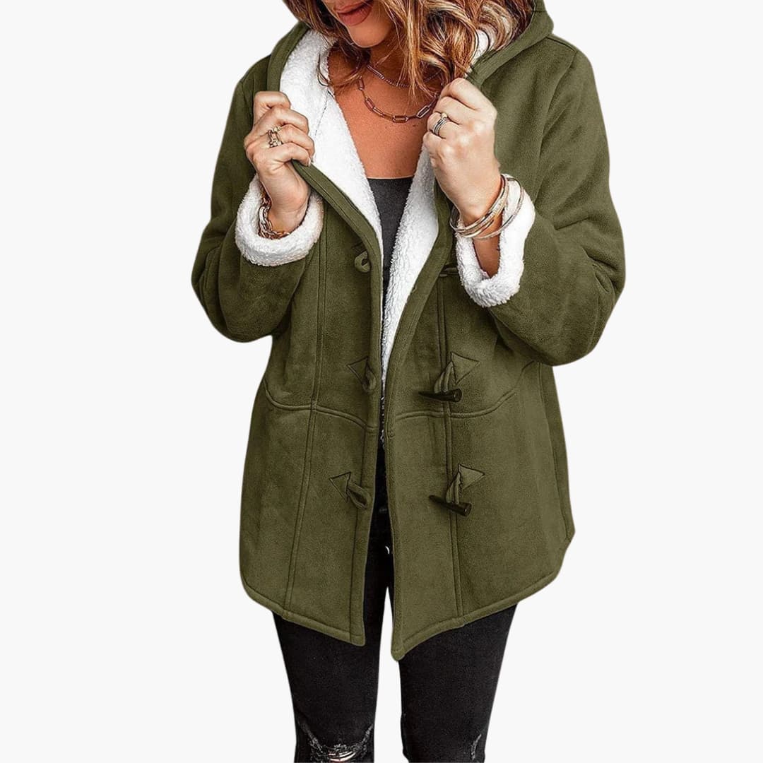Damen jacke mit Kapuze und Knebelverschluss - Image 9