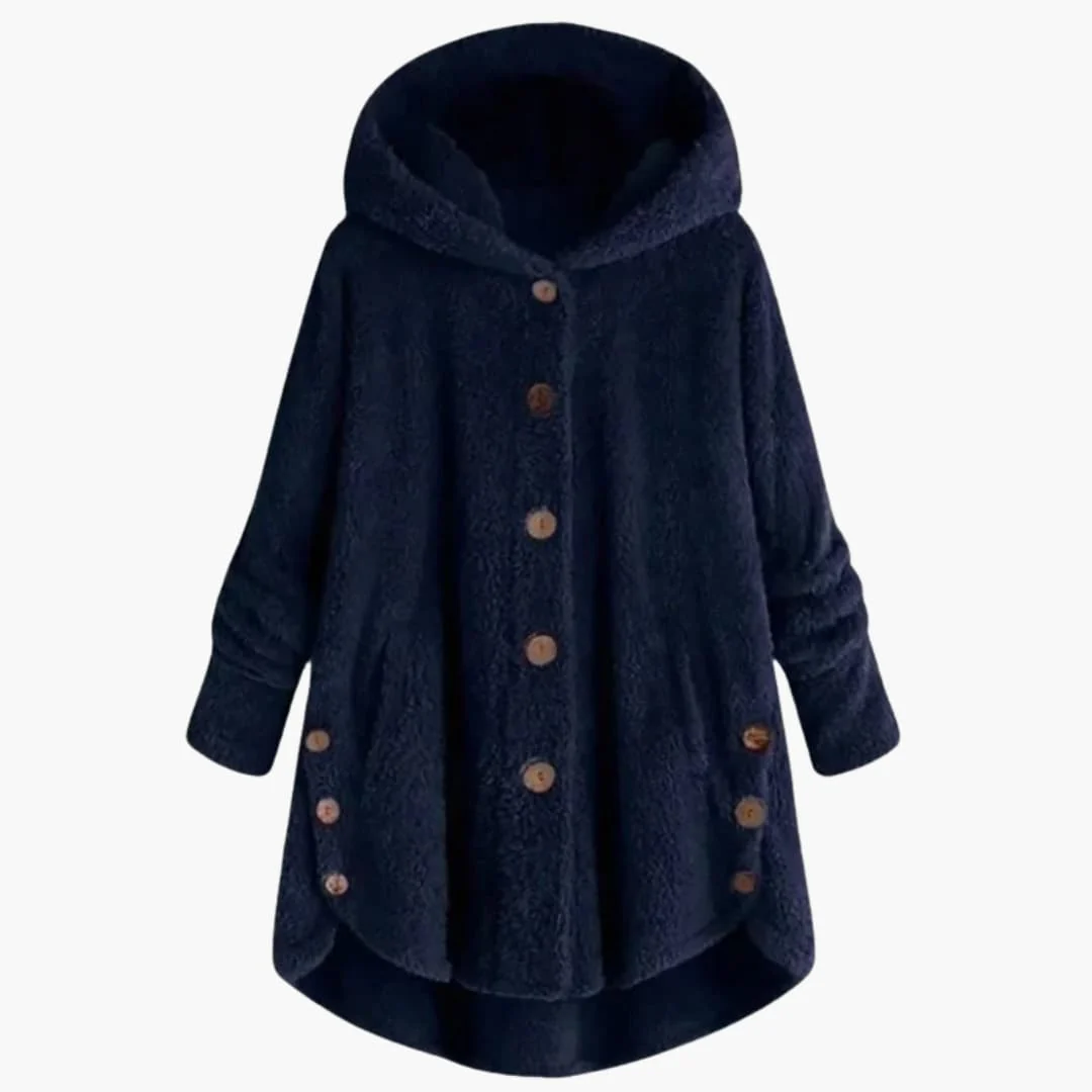 Damen jacke mit Kapuze und Knopfverschluss - Image 4