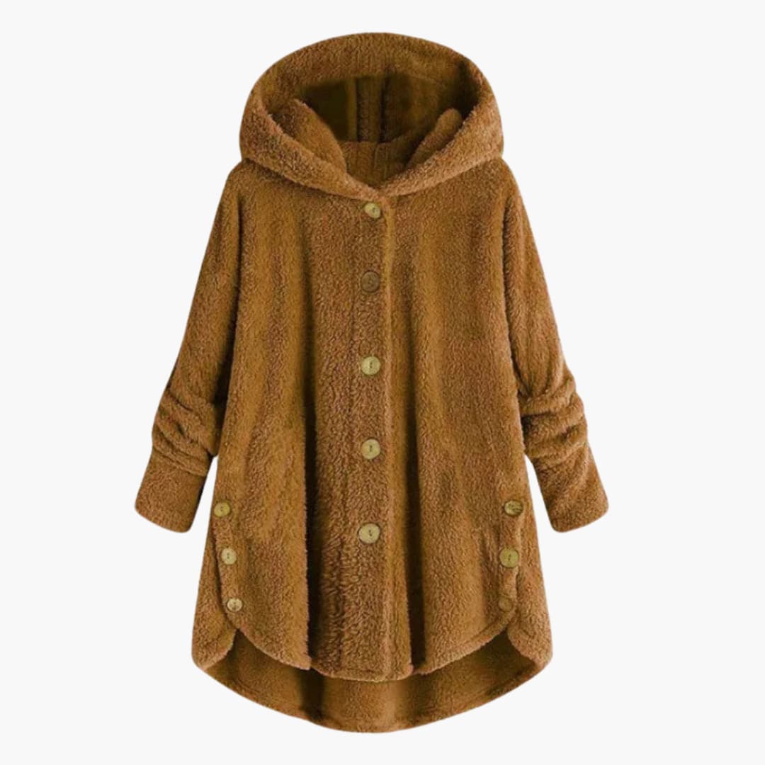 Damen jacke mit Kapuze und Knopfverschluss - Image 5