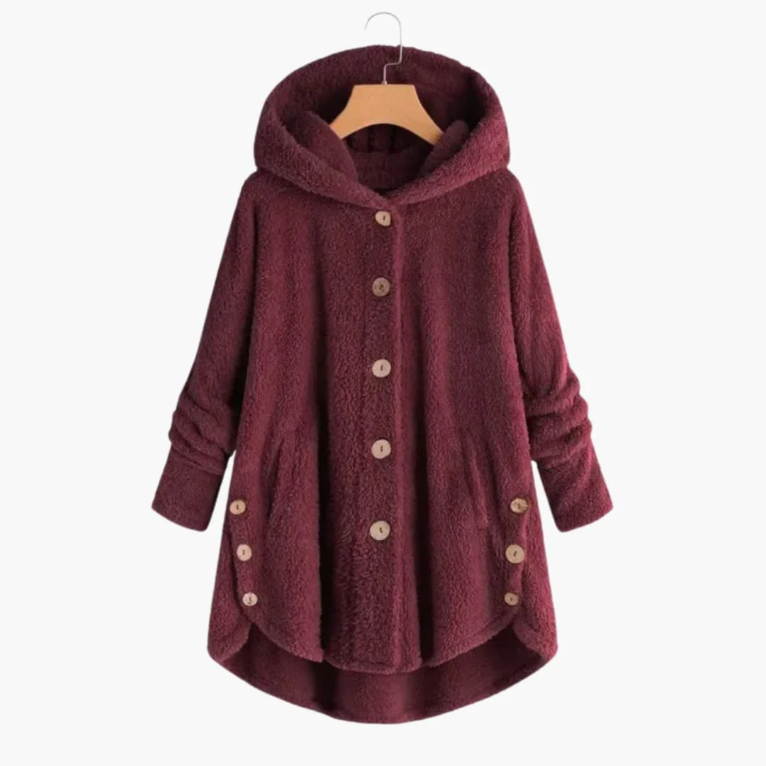 Damen jacke mit Kapuze und Knopfverschluss - Image 7