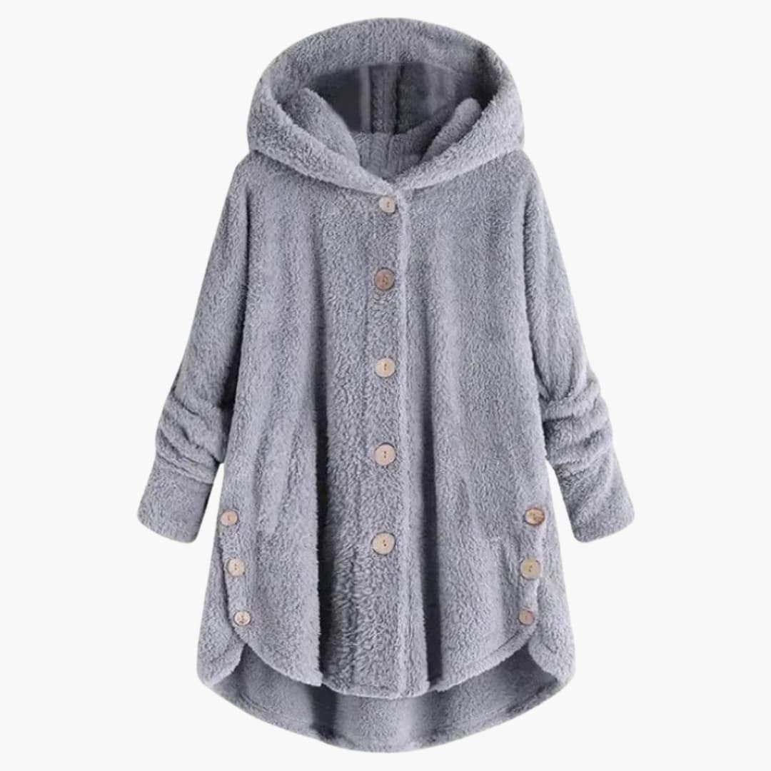 Damen jacke mit Kapuze und Knopfverschluss - Image 8