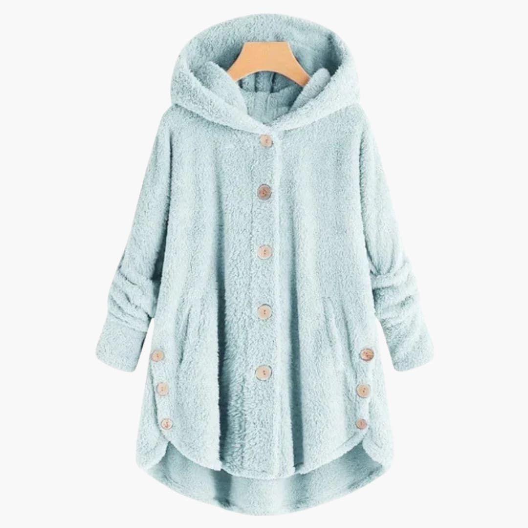 Damen jacke mit Kapuze und Knopfverschluss - Image 9