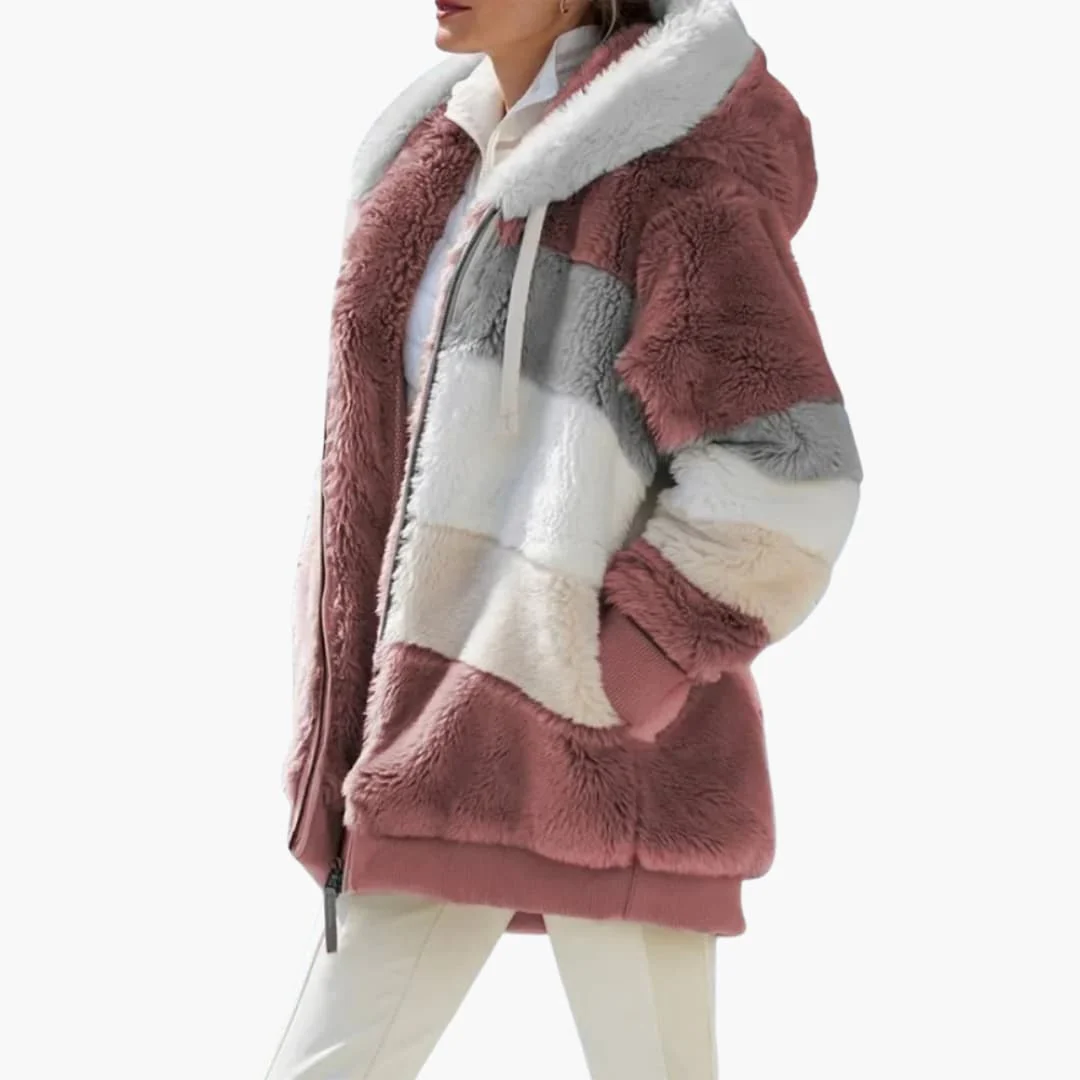 Damen jacke mit Kapuze und Reißverschluss - Image 4
