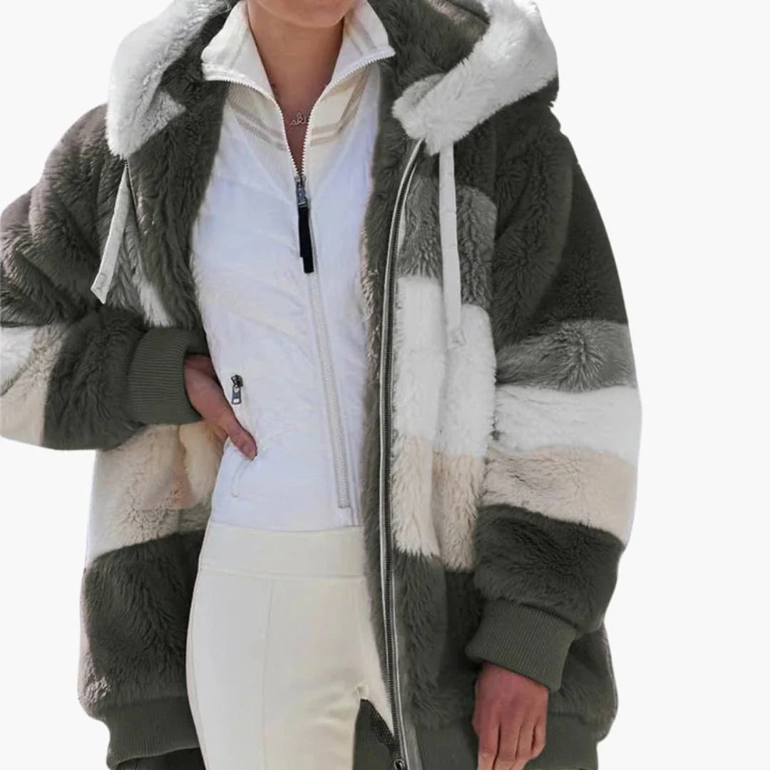 Damen jacke mit Kapuze und Reißverschluss - Image 5