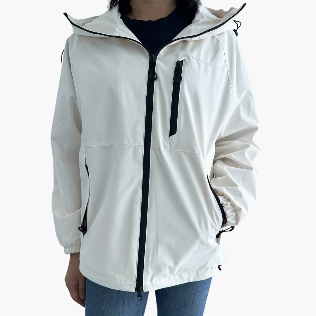 Damen jacke mit Kapuze und Reißverschlusstaschen - Image 2