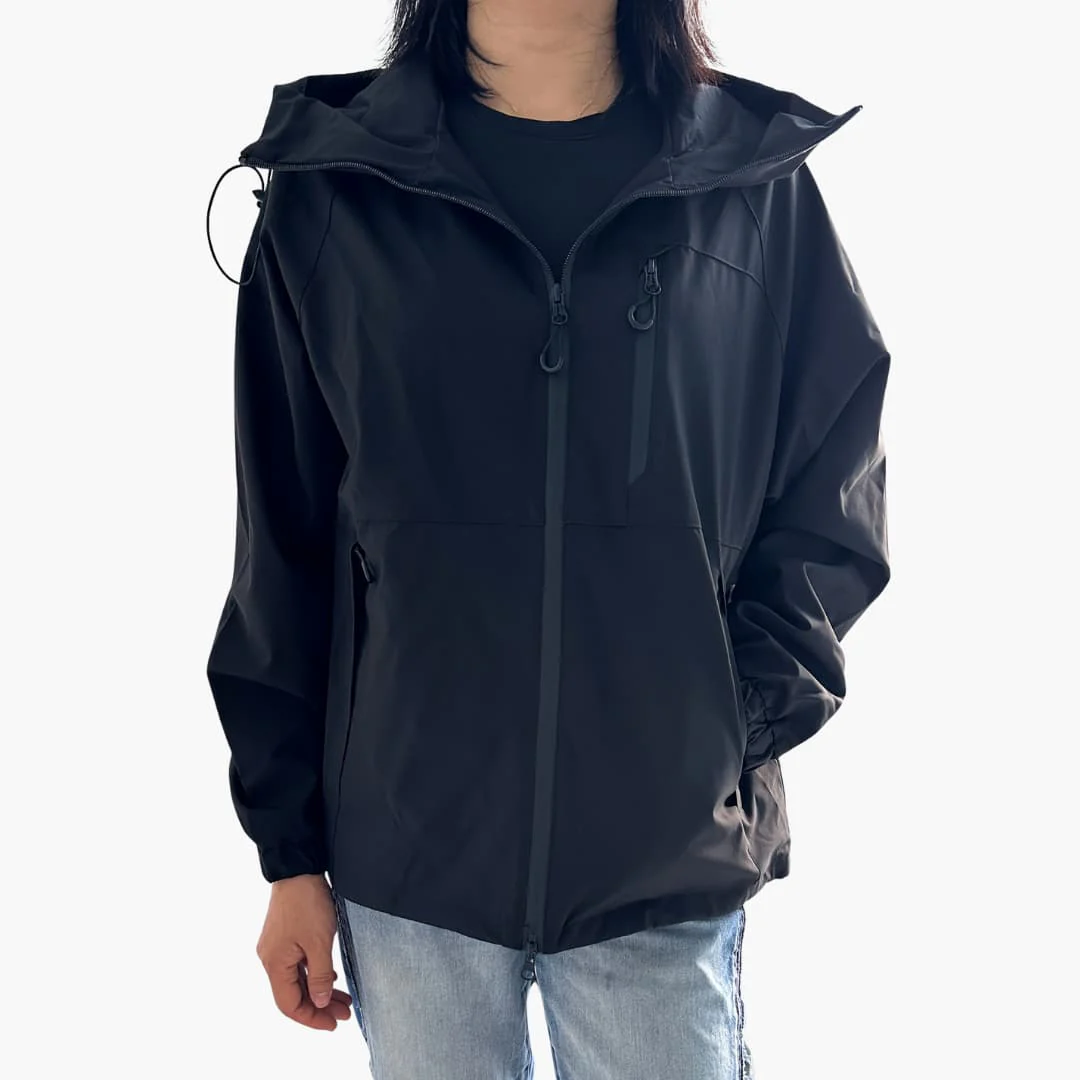 Damen jacke mit Kapuze und Reißverschlusstaschen - Image 4