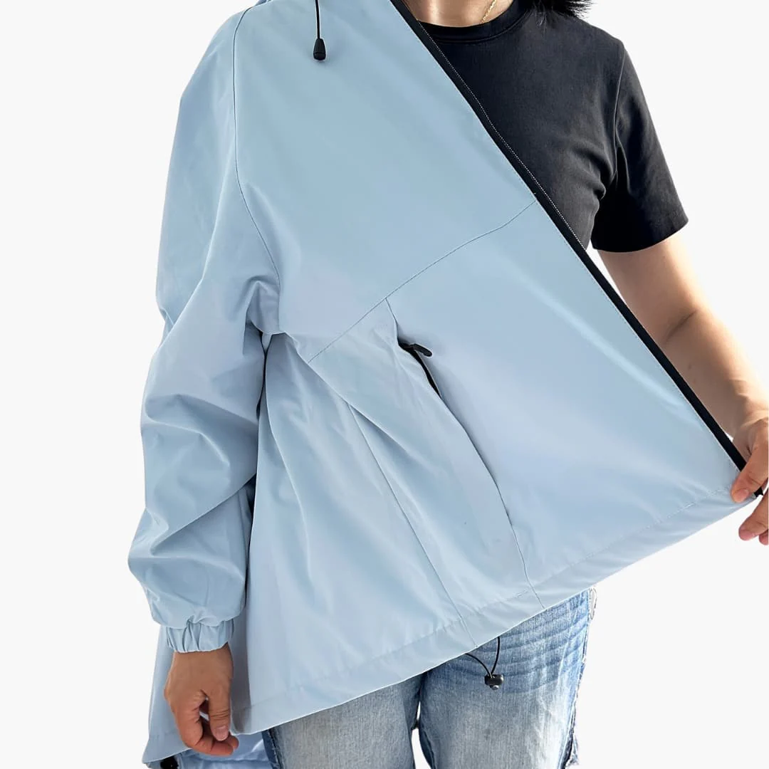 Damen jacke mit Kapuze und Reißverschlusstaschen - Image 5