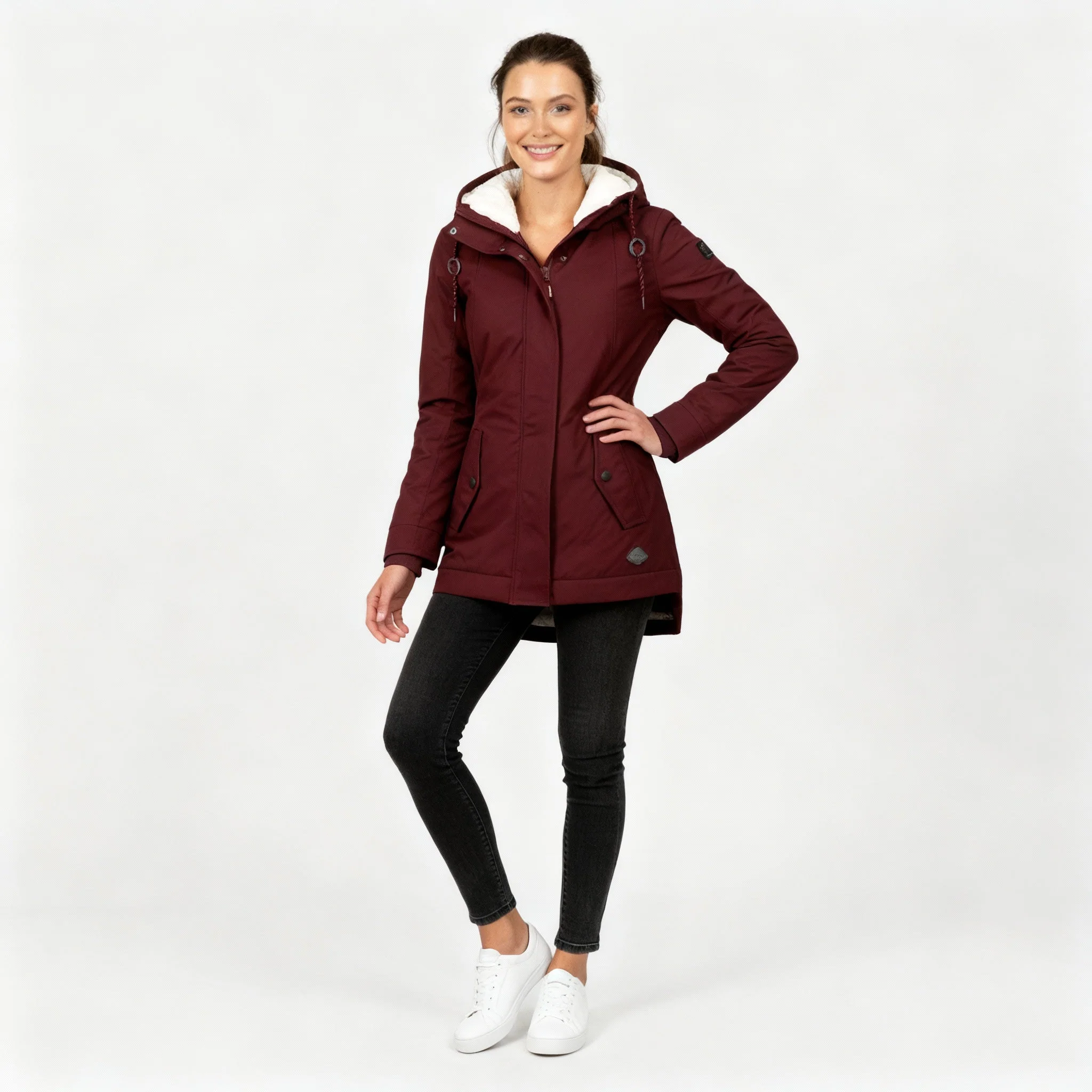 Damen Jacke | mittellanger Schnitt mit körpernaher Silhouette - Image 2