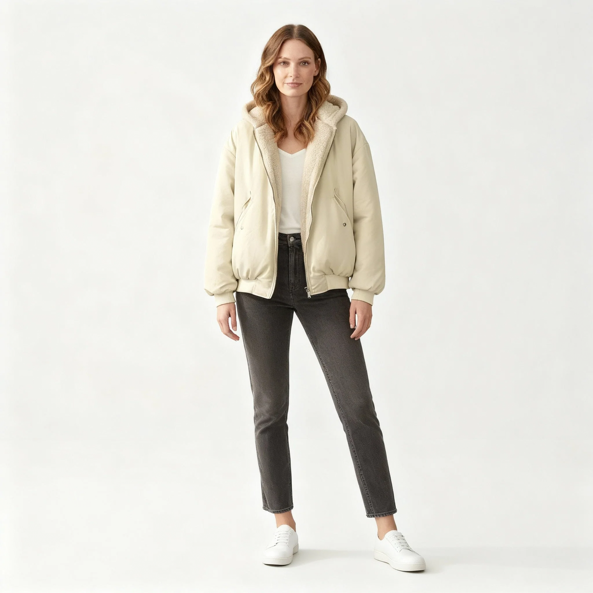 Damen Jacke | oversized Aufbau mit gesteppter Konturführung - Image 2