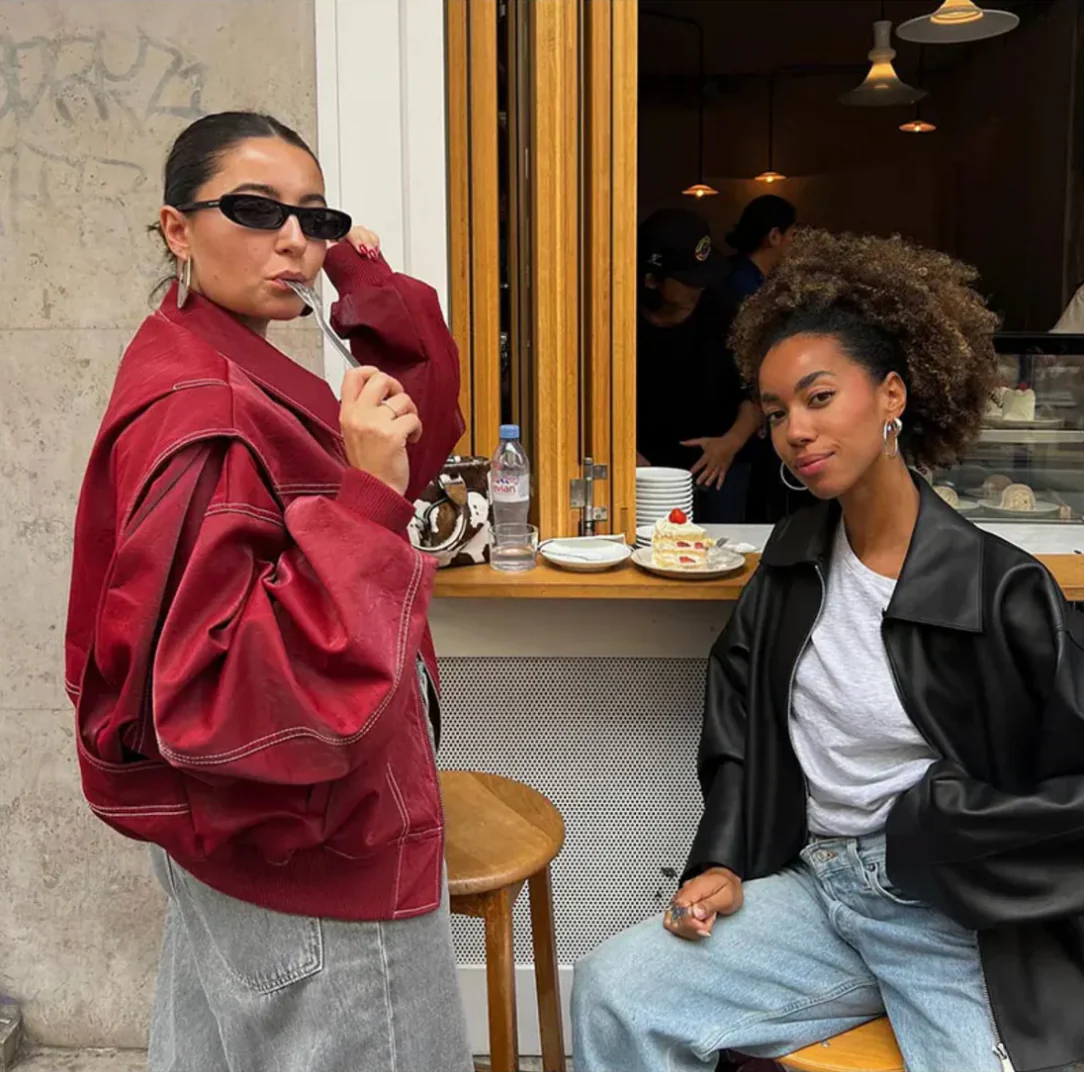 Damen Jacke | Weit geschnittene Ausführung in Rot - Image 4