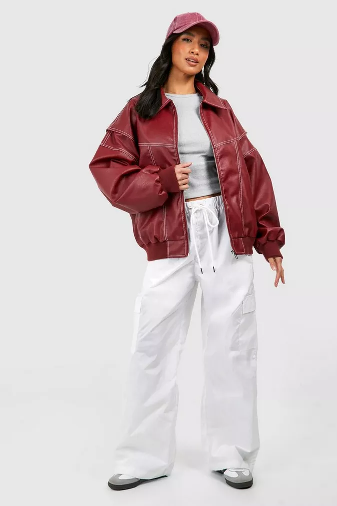 Damen Jacke | Weit geschnittene Ausführung in Rot - Image 6
