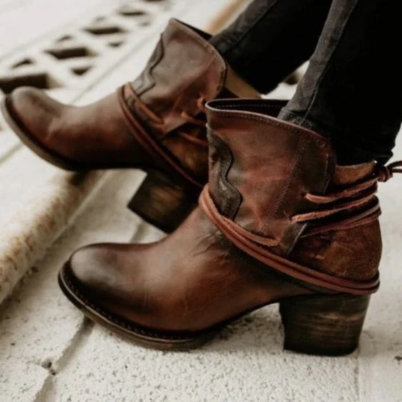 Damen Jahrgang Dirndl Schuhe | Stiefeletten - Image 4