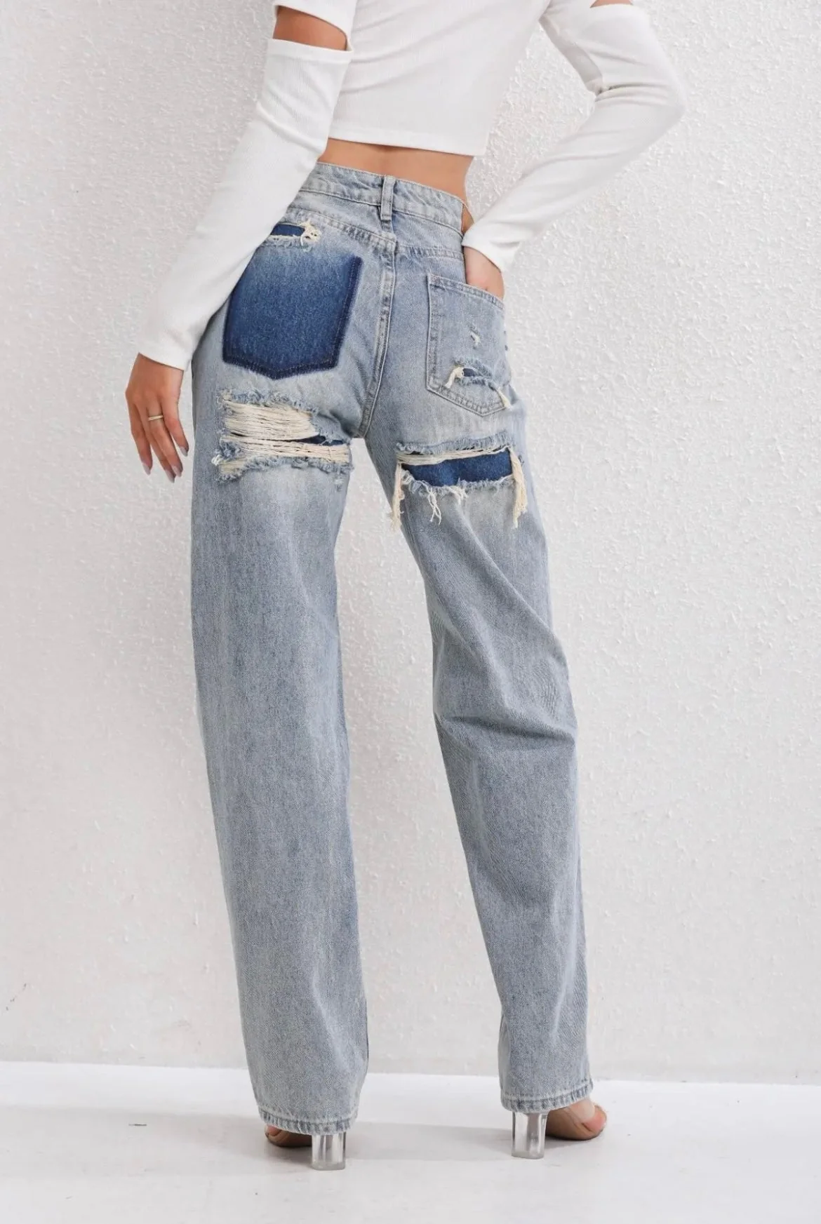 Damen Jeans | Ausführung mit strukturierten Oberflächenelementen - Image 6
