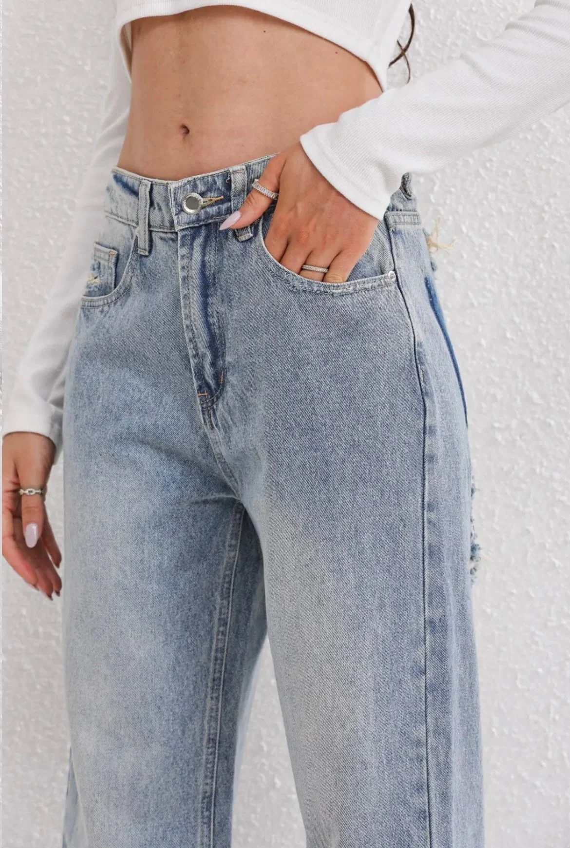 Damen Jeans | Ausführung mit strukturierten Oberflächenelementen - Image 7