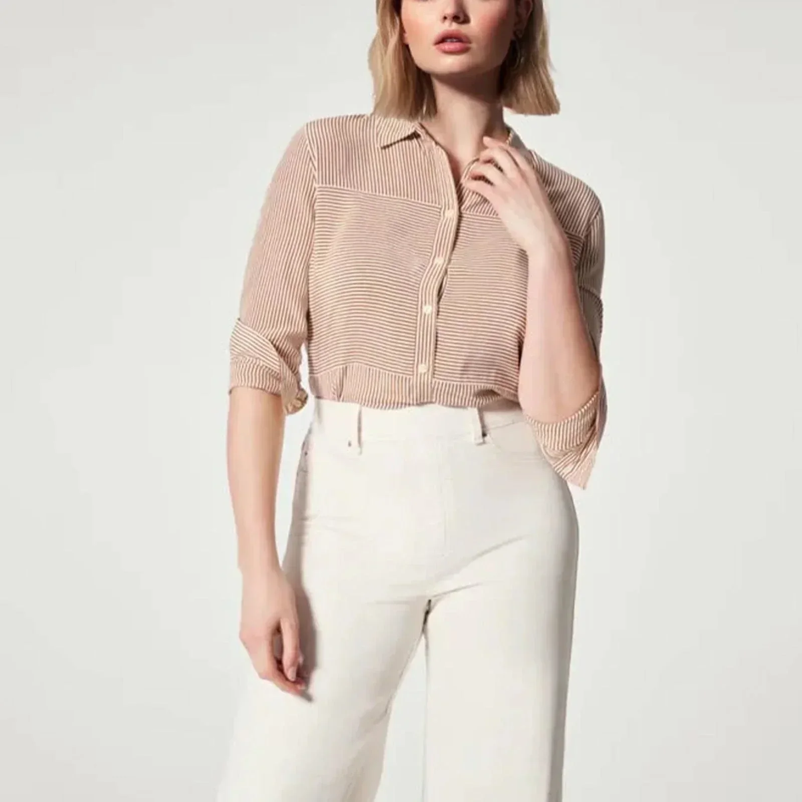 Damen-Jeans im Denim-Stil mit weitem Bein - Image 5