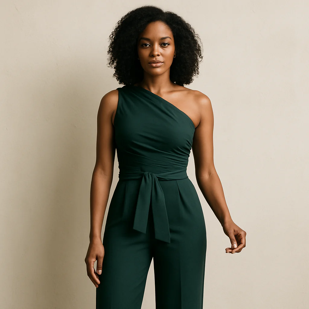 Damen Jumpsuit | asymmetrischer Schulterabschluss - Image 5
