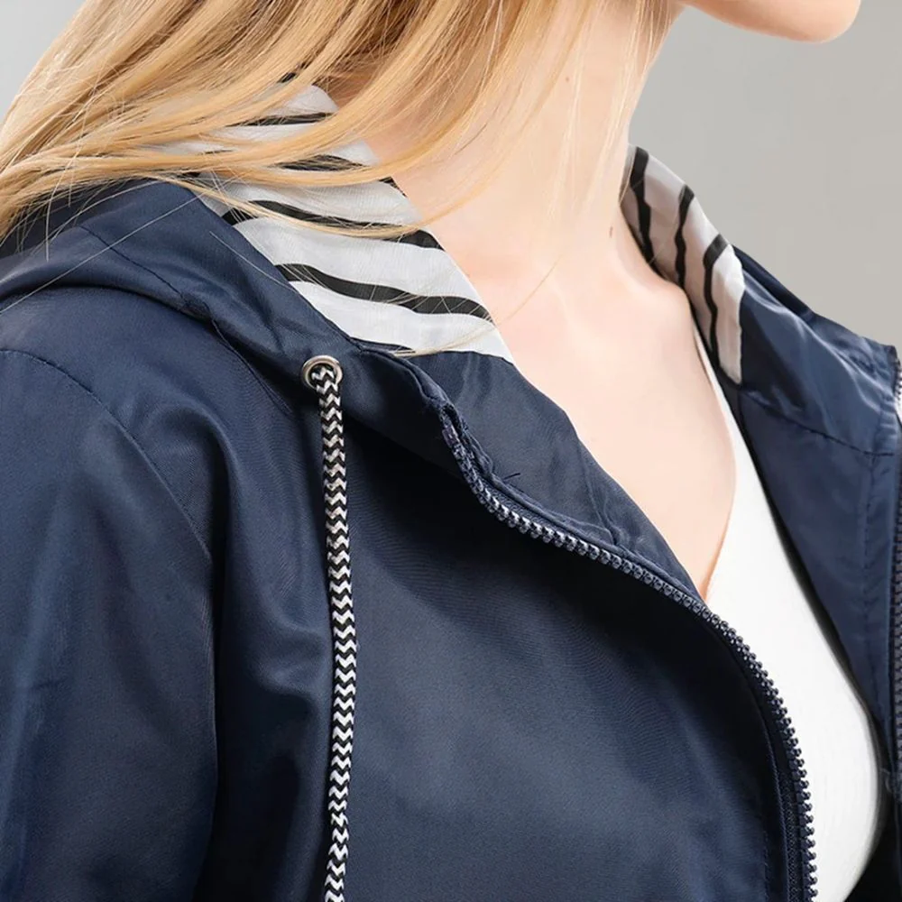 Damen Kapuze Regenjacke | Lange - Image 2