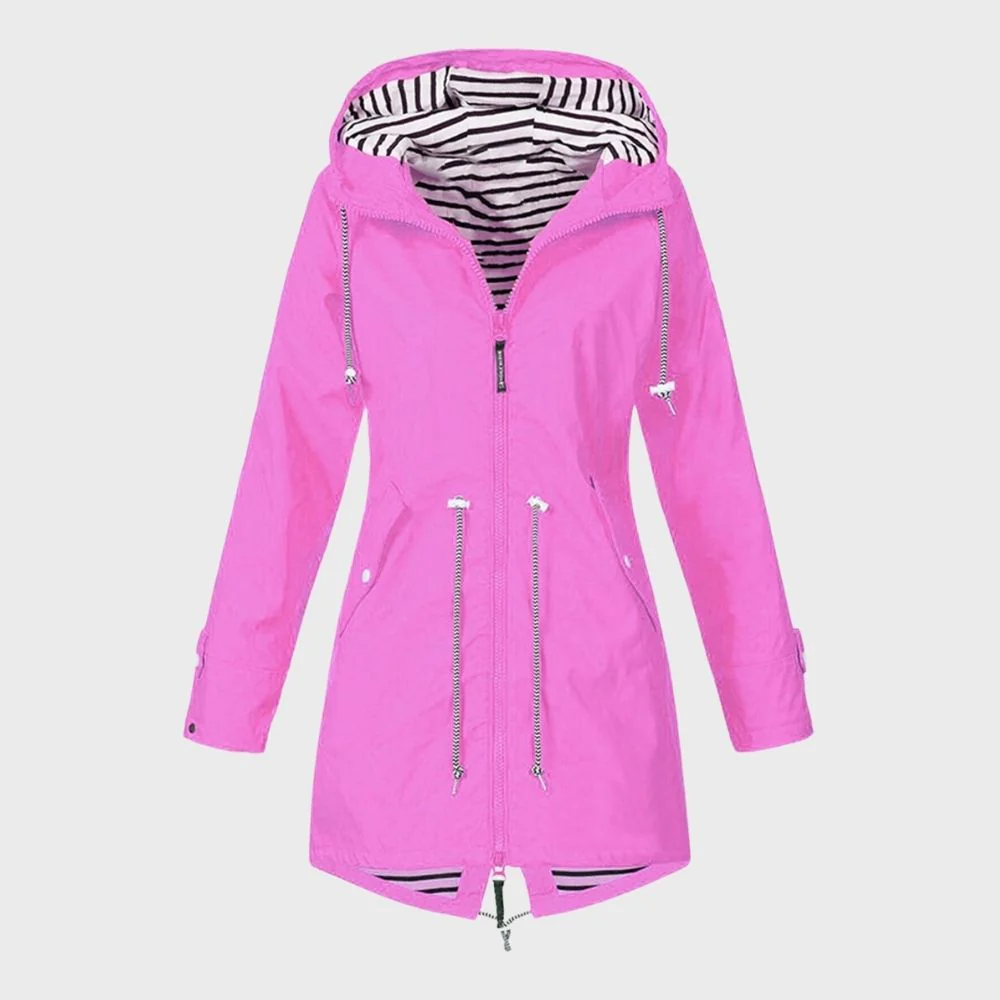 Damen Kapuze Regenjacke | Lange - Image 4