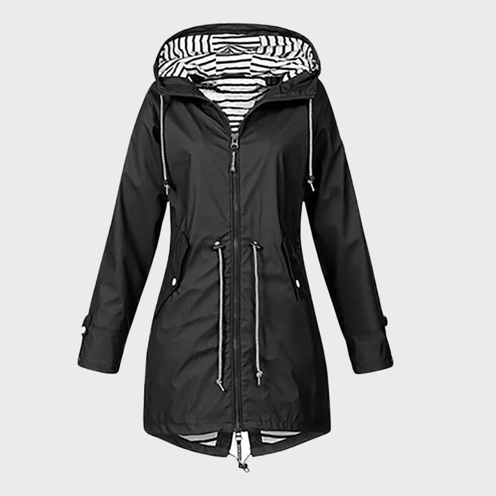 Damen Kapuze Regenjacke | Lange - Image 7