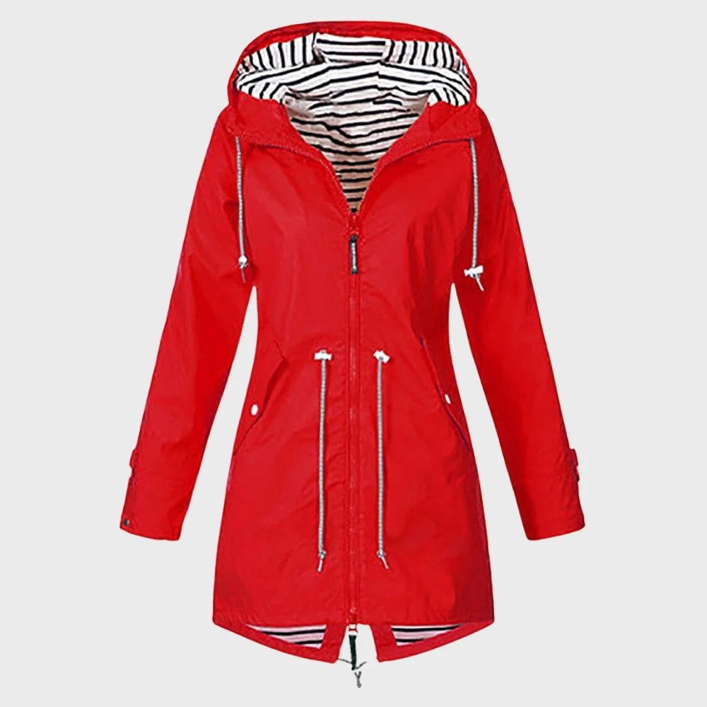 Damen Kapuze Regenjacke | Lange - Image 8