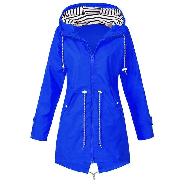 Damen Kapuze Winddichte RegenJacke | Langarm - Image 3