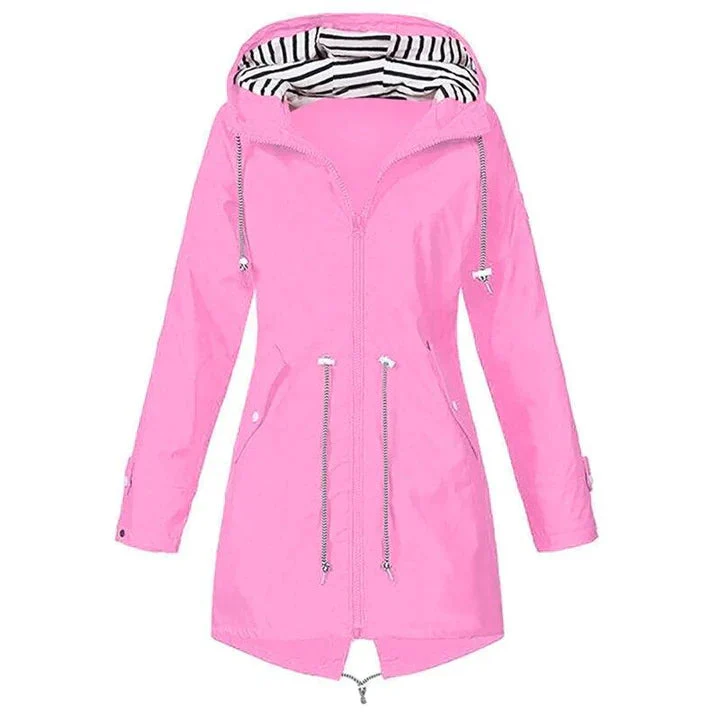 Damen Kapuze Winddichte RegenJacke | Langarm - Image 4