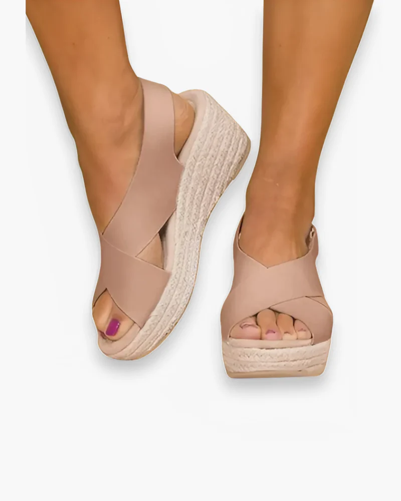 Damen Keil Sandalen | Kreuz Stile - Image 2