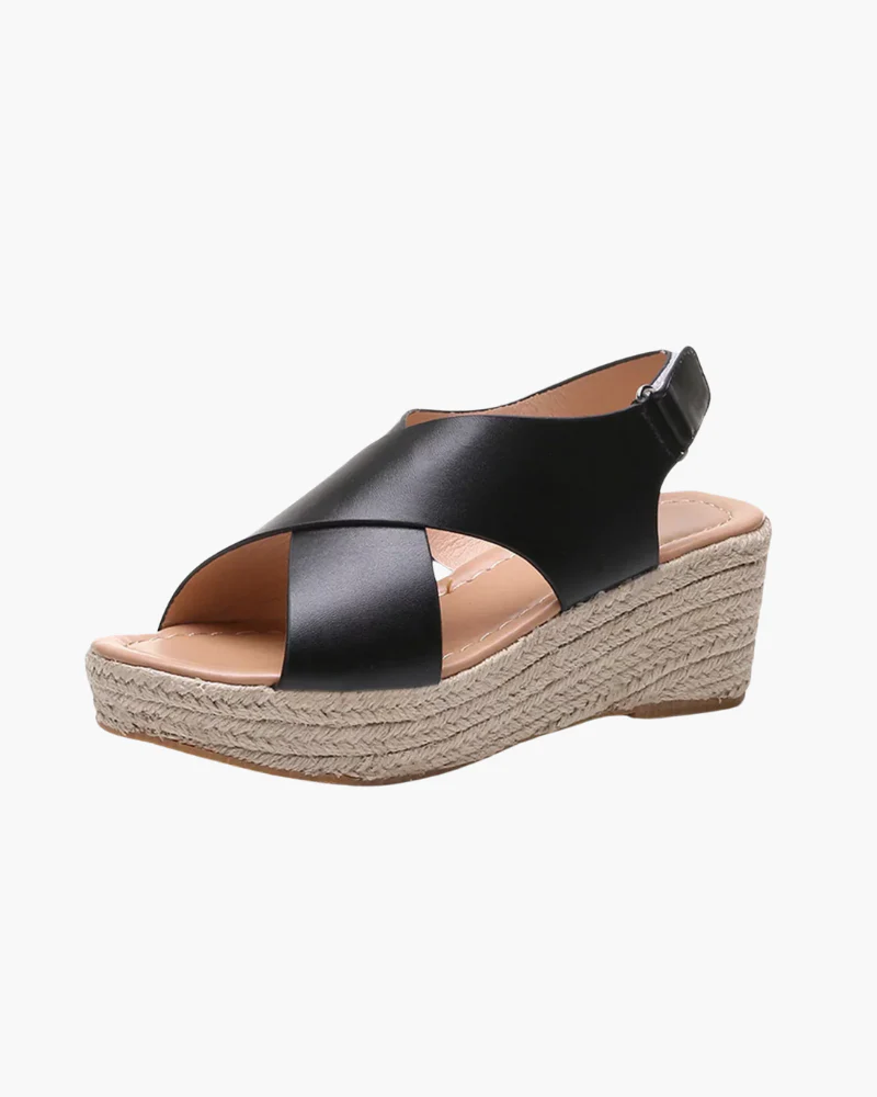 Damen Keil Sandalen | Kreuz Stile - Image 4