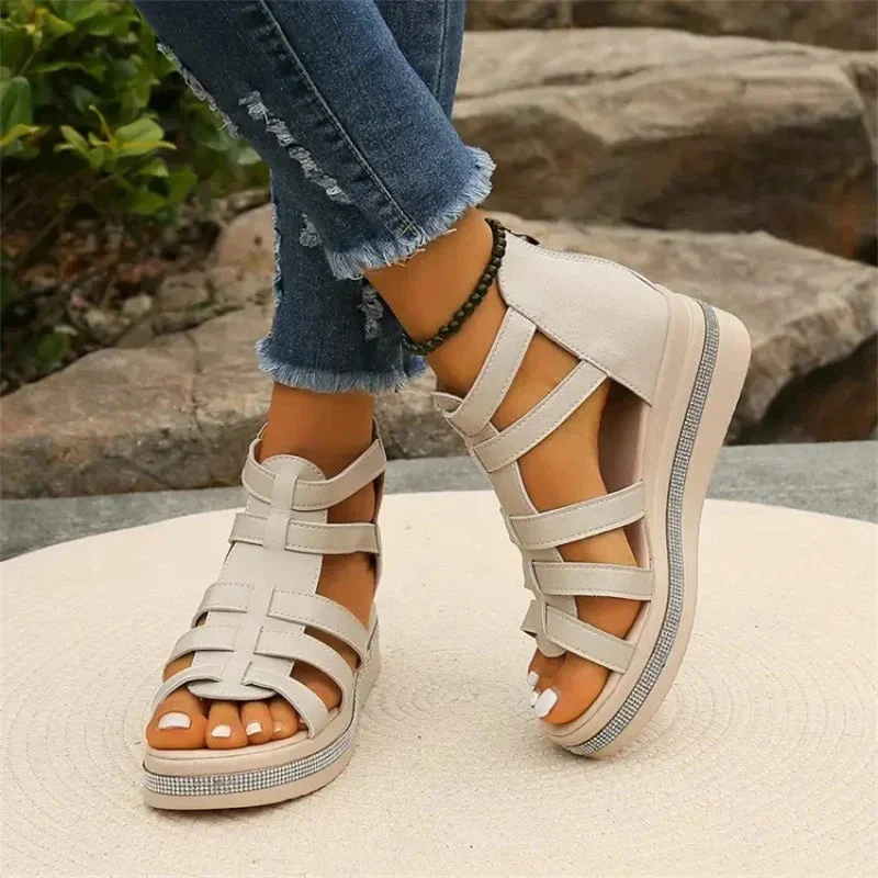 Damen Keil-Sommersandalen | Bequeme - Image 4