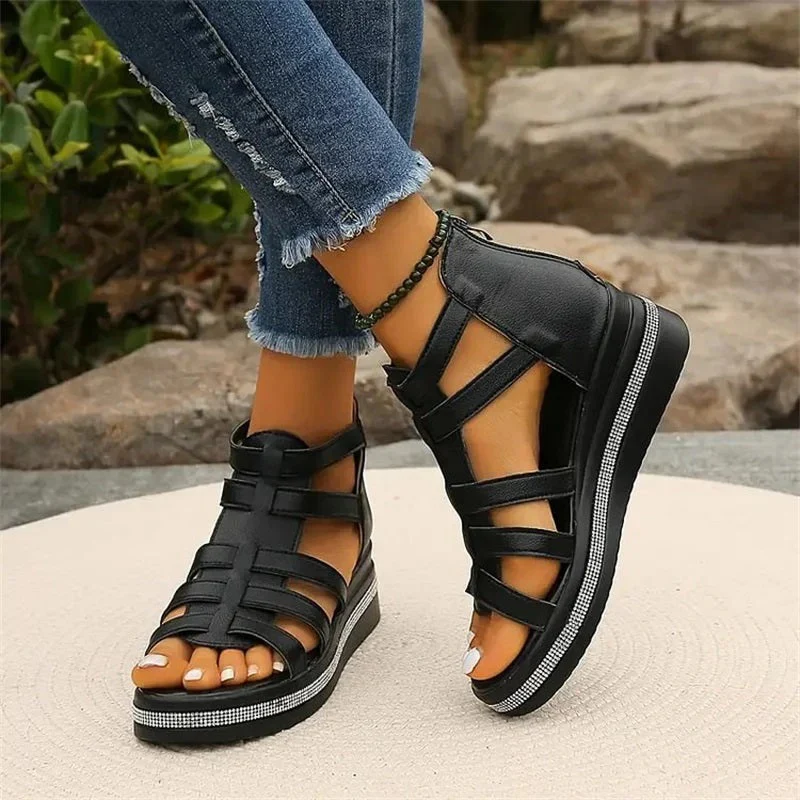 Damen Keil-Sommersandalen | Bequeme - Image 6