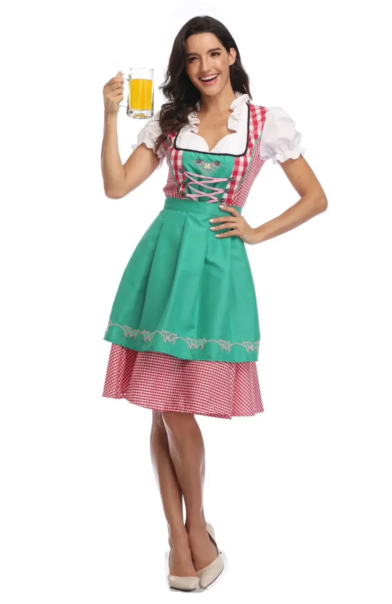 Damen Klassisch Oktoberfest Dirndl Kleid - Image 4