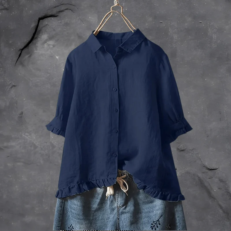 Damen klassische elegante Bluse | Kurzarm - Image 4