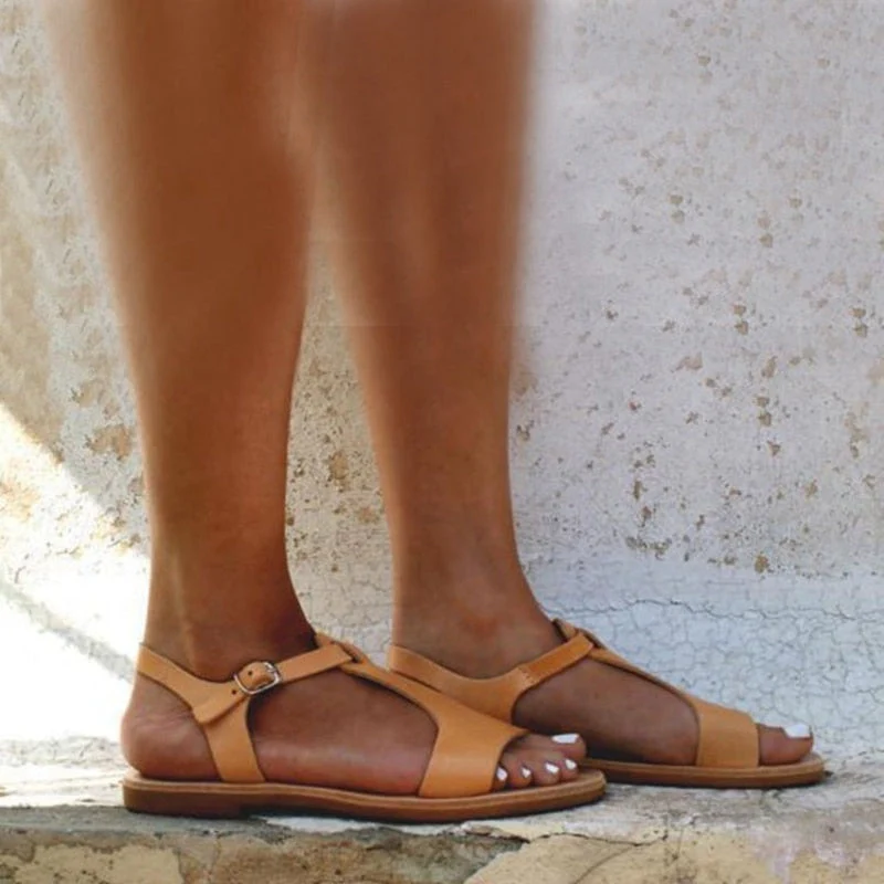 Damen Klassische Flache Sandalen - Image 3