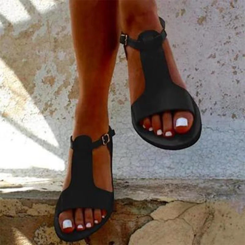 Damen Klassische Flache Sandalen - Image 4