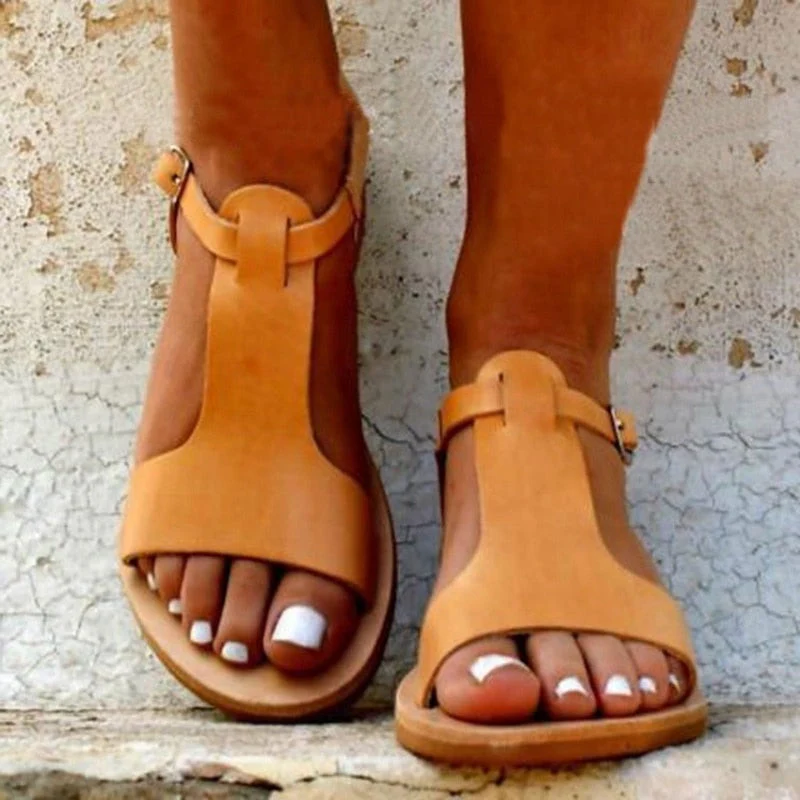 Damen Klassische Flache Sandalen - Image 5