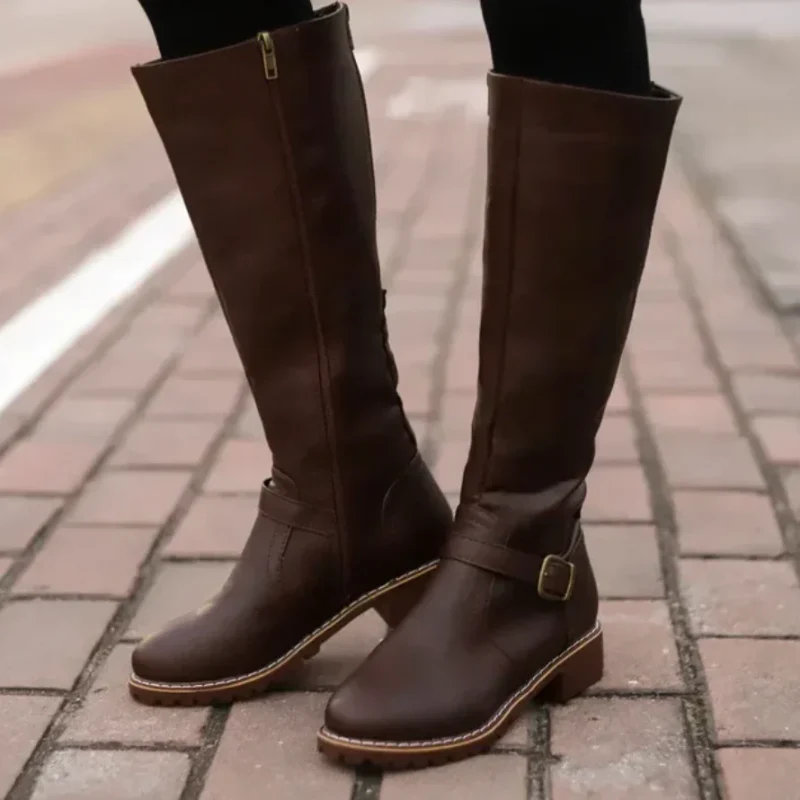 Damen klassische hohe Stiefel | Cowboy - Image 3