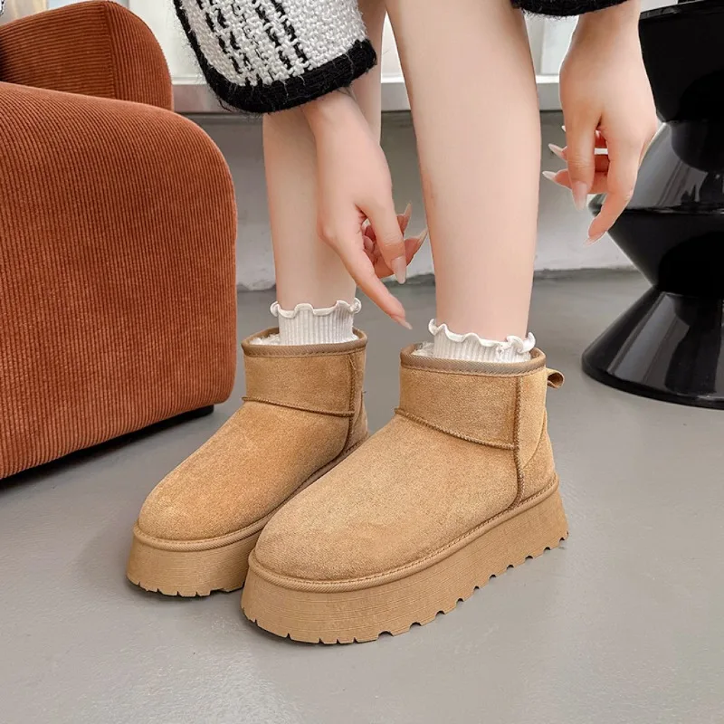 Damen Klassische Plattformstiefel mit Dicke Sohle - Image 2