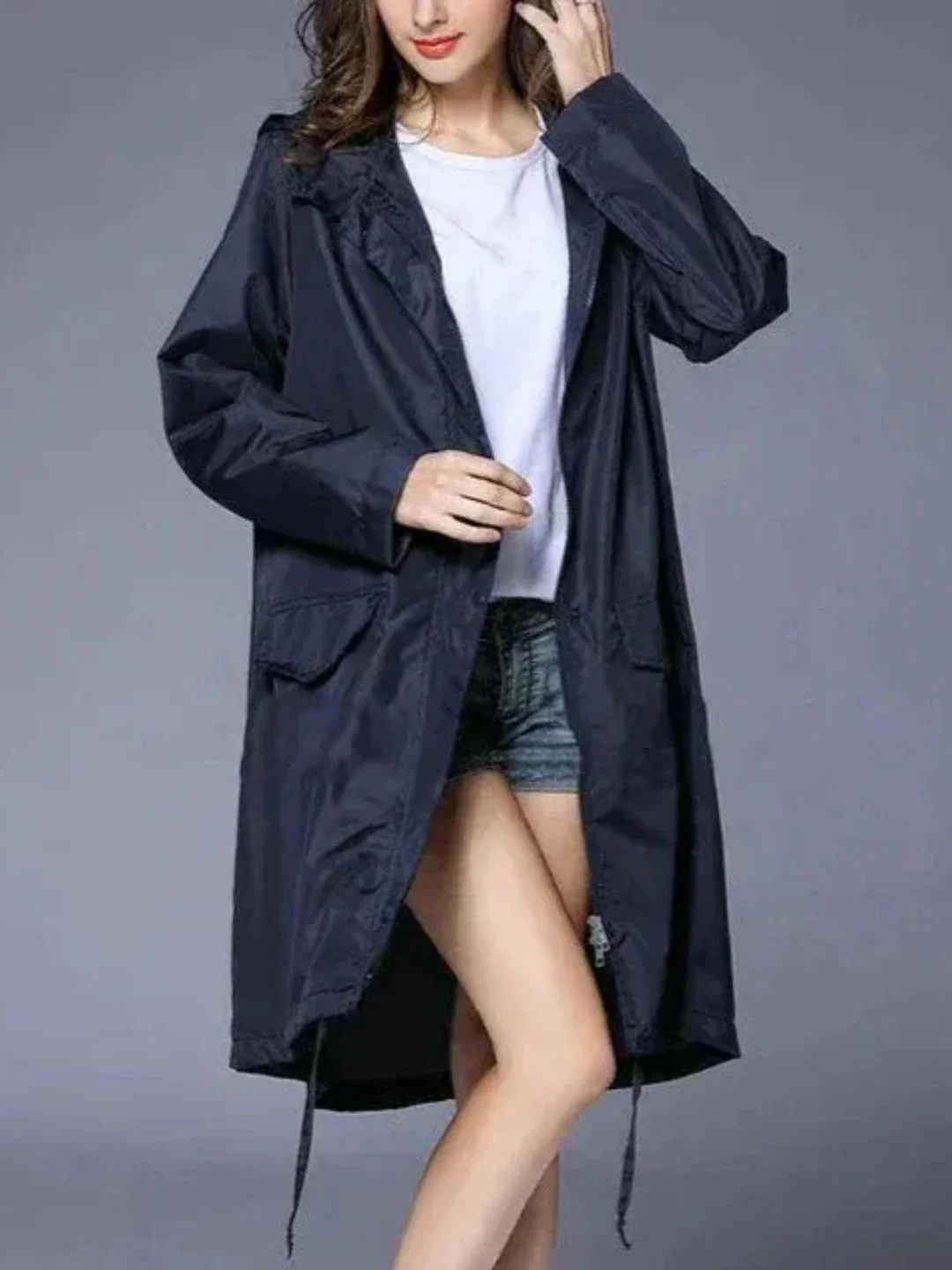 Damen klassischer Outdoor-Regenmantel | Wasserdichte - Image 11