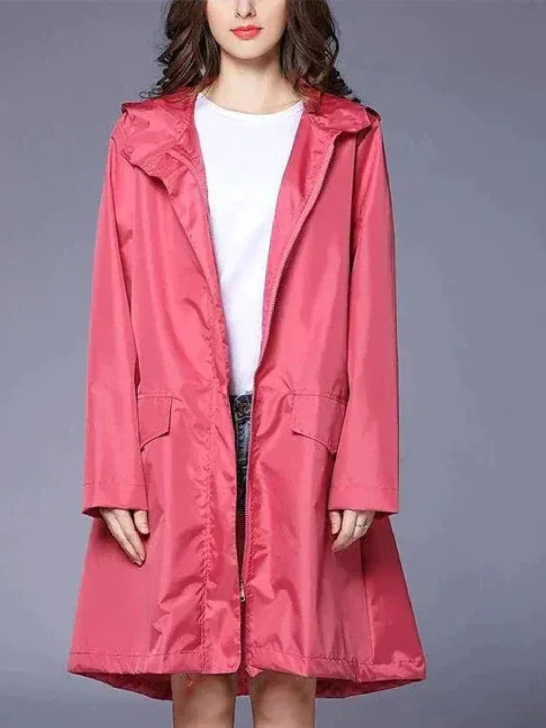 Damen klassischer Outdoor-Regenmantel | Wasserdichte - Image 2