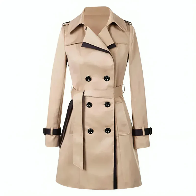 Damen klassischer Winter-Trenchcoat | Lang - Image 3