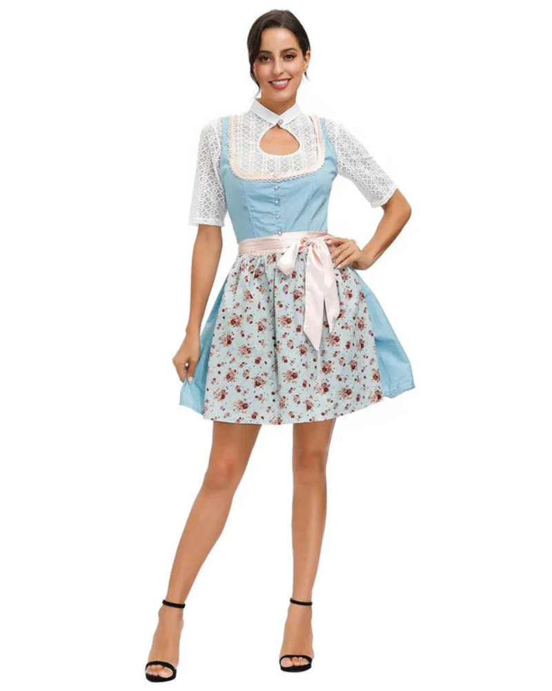 Damen Klassisches Bedrucktes Dirndlkleid | Mini - Image 2