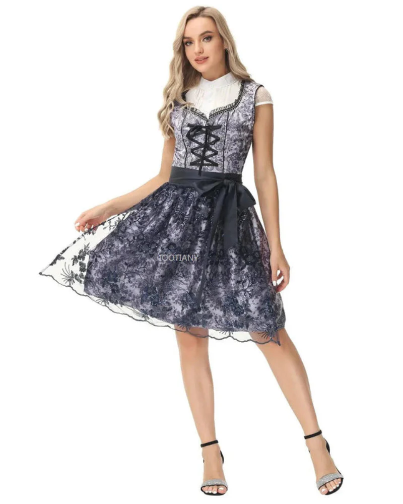 Damen Klassisches Bedrucktes Dirndlkleid | Mini - Image 3