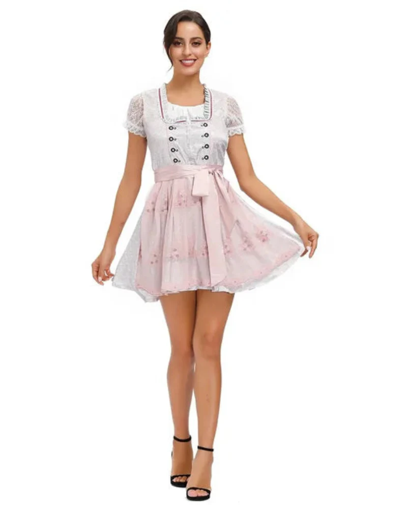 Damen Klassisches Bedrucktes Dirndlkleid | Mini - Image 5
