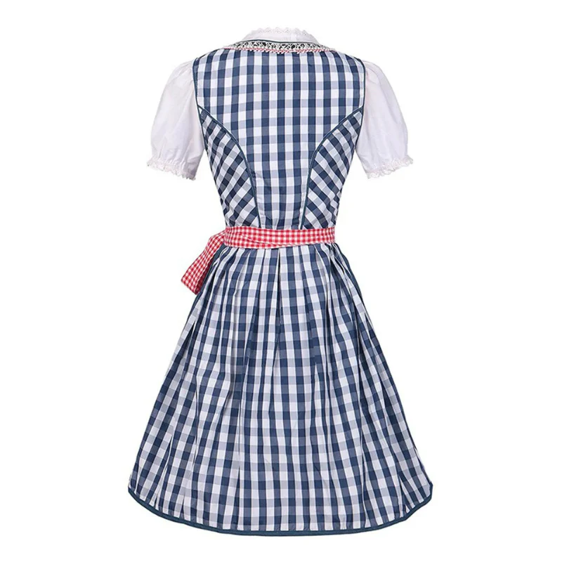 Damen Klassisches Blau Oktoberfest Dirndl Kleid - Image 2